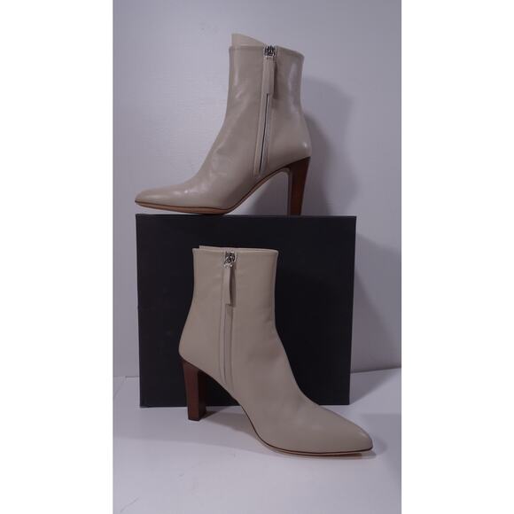 Theory Women's Side Seam Bootie Boots Light Grey NIB 498 Sz 39 - Picture 1 of 5